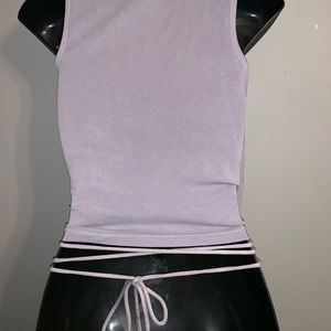 Violet wrap/tie tank top from American eagle